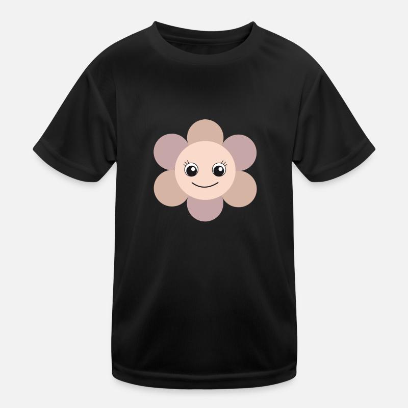 Blümchen Kinder Funktions-T-Shirt