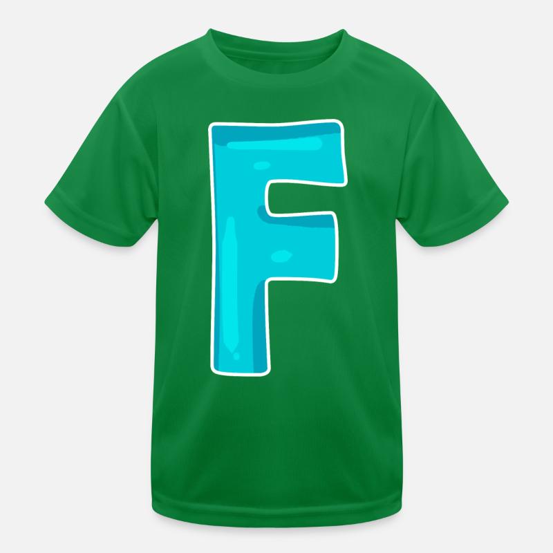 Name Buchstabe F Kinder Funktions-T-Shirt