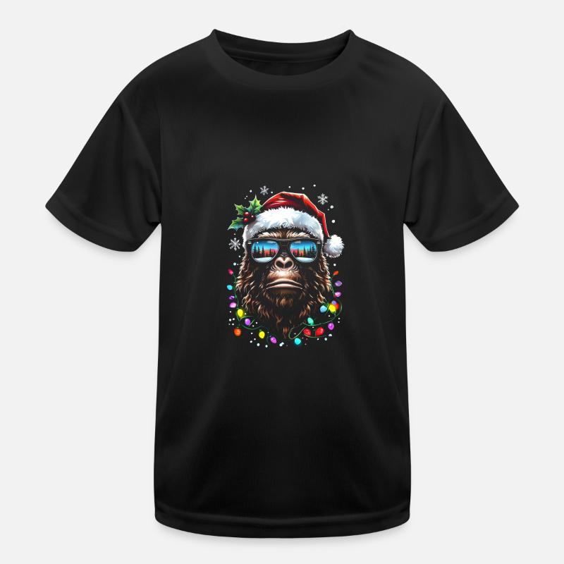 Sasquatch Santa Kinder Funktions-T-Shirt