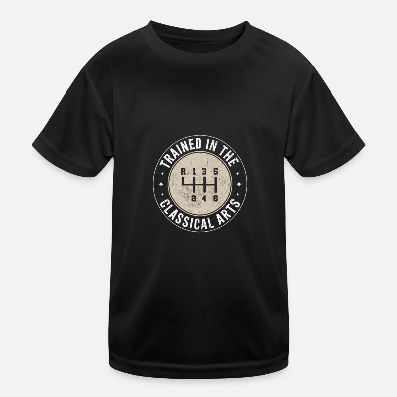 Funny gear shift design Kids Functional T-Shirt