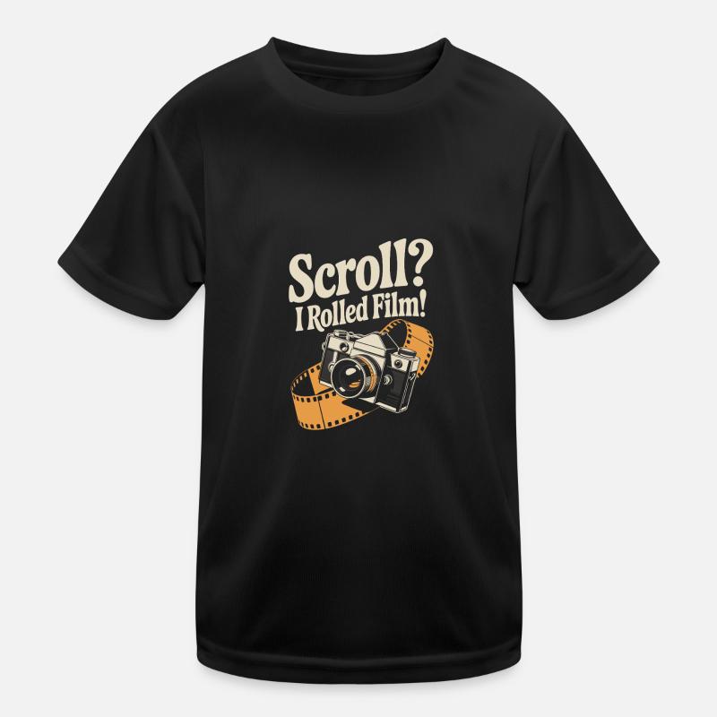Funny Retro Camera Design Kids Functional T-Shirt
