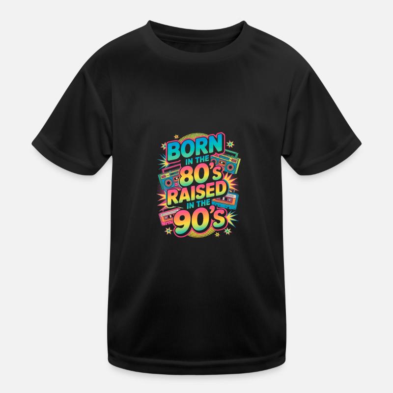 Né dans les années 80 élevé dans les années 90 T-shirt sport Enfant