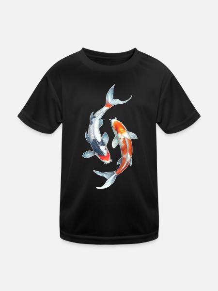 Koi Carp - Kids Functional T-Shirt - black