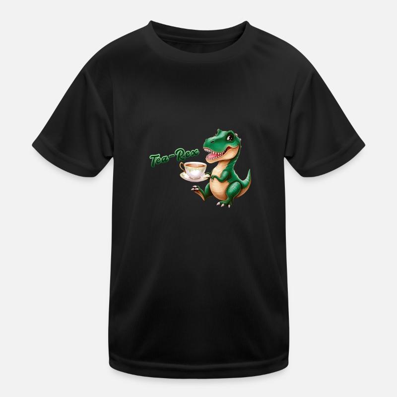 Tea-Rex |T-Rex | Rex | Dinosaurier | Wortspiel Kinder Funktions-T-Shirt