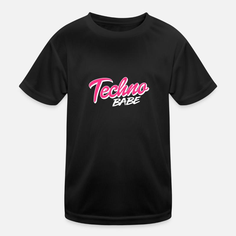 Techno Babe Kinder Funktions-T-Shirt