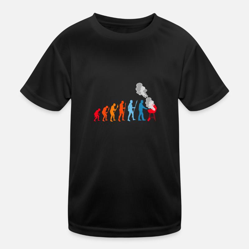 BBQ Evolution Barbecue Grill grillons viande T-shirt sport Enfant