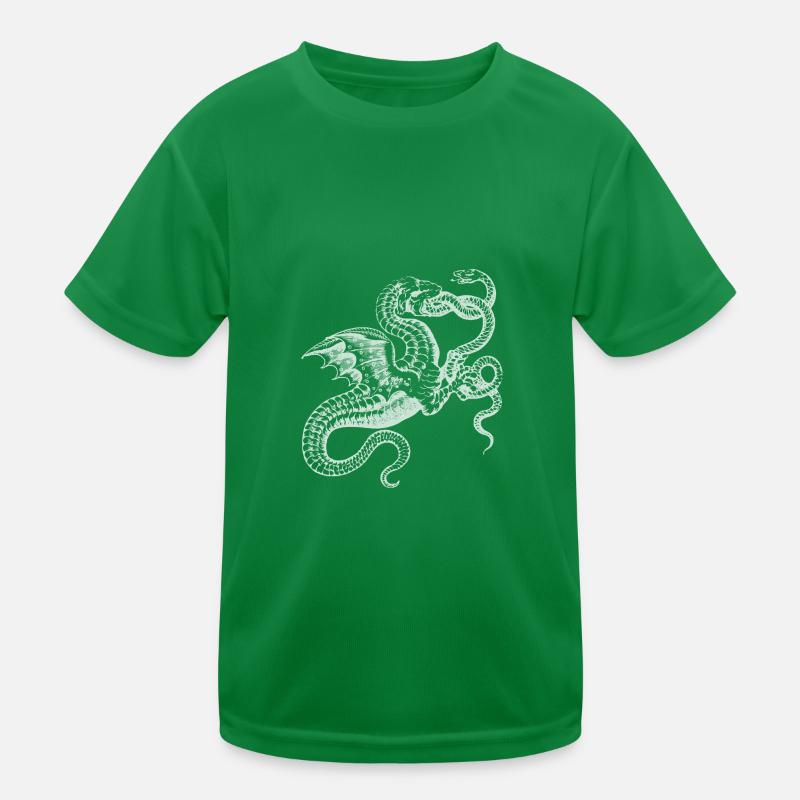 Drache Drachen Schlange Schlangen Mystisch Kinder Funktions-T-Shirt
