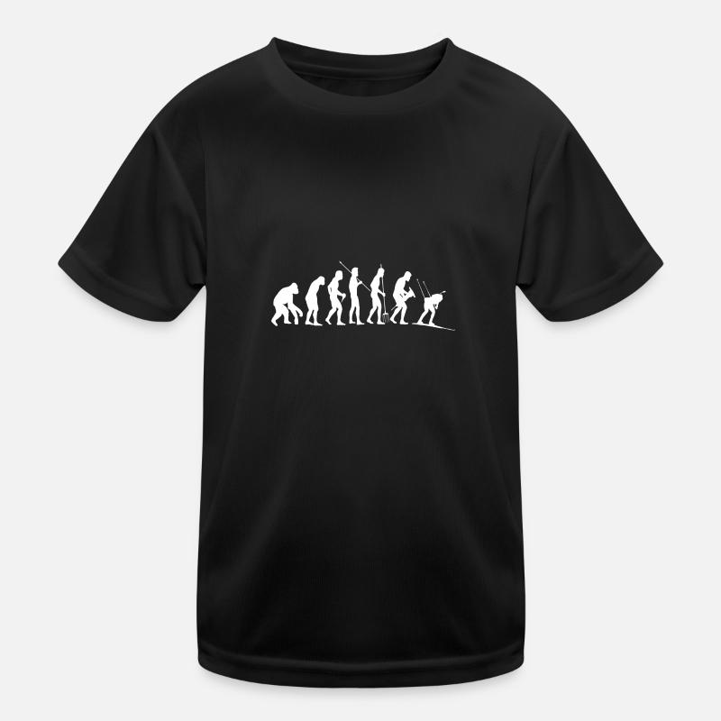 Ski Skieurs Skieurs Évolution Ski Ski T-shirt sport Enfant