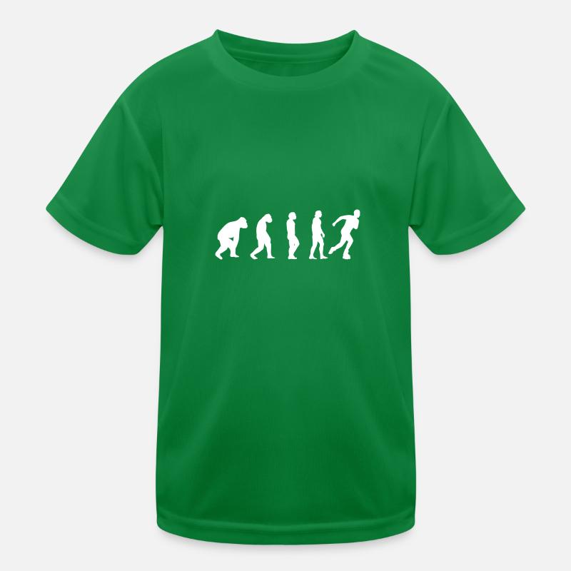 Inline skaten Skater Rollschuh Evolution Geschenk Kinder Funktions-T-Shirt