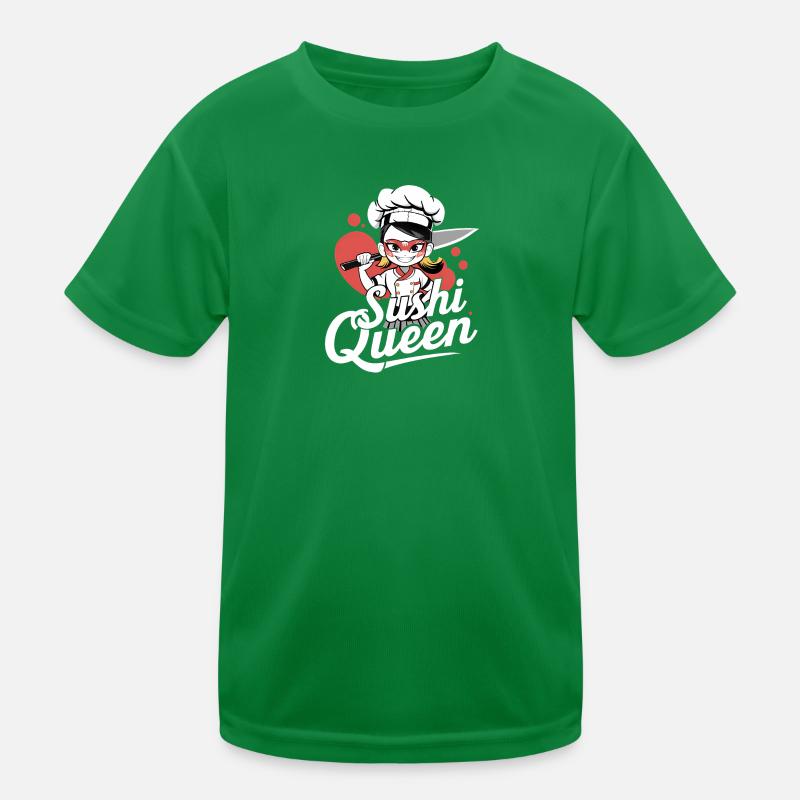 Anime-Mädchen-Köchin Kinder Funktions-T-Shirt