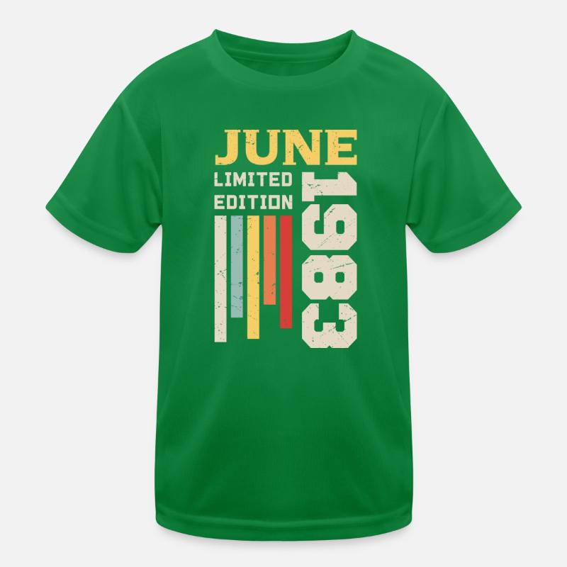 Juni 1983 - Geburtstagsgeschenk Juni 1983 Juni Kinder Funktions-T-Shirt