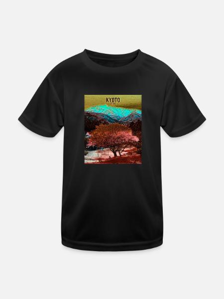 Kyoto, Japan - Kinder Funktions-T-Shirt - Schwarz - Vorne