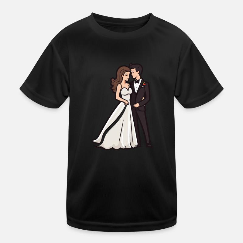 Couple Mariage Marié T-shirt sport Enfant
