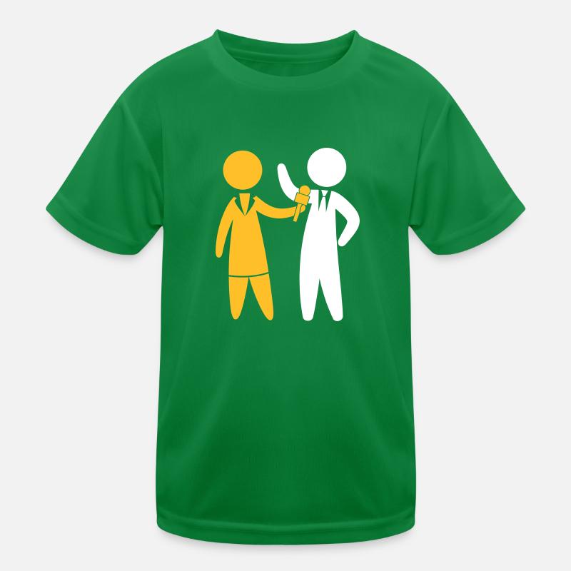 Le journaliste parle dans le micro T-shirt sport Enfant