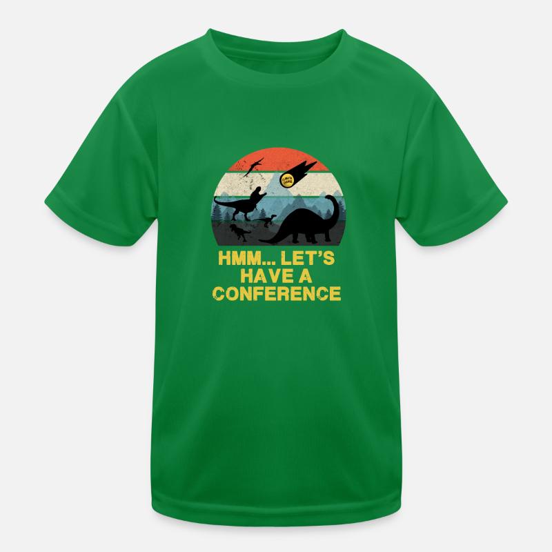 Hmm.. Lets Have A Conference - Time For Action Kids Functional T-Shirt