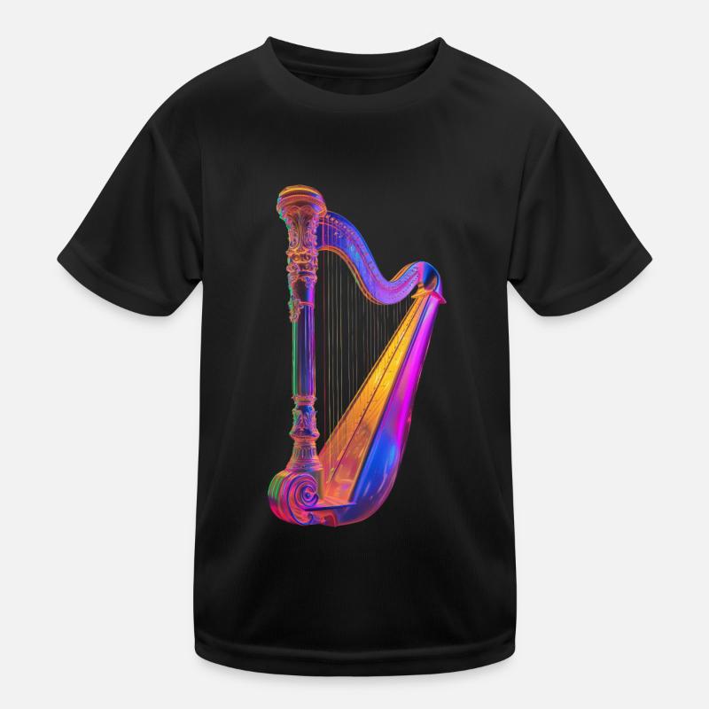 Harfe Kinder Funktions-T-Shirt