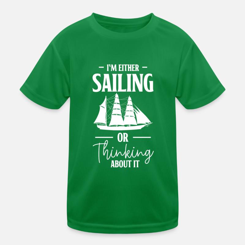 Segeln Boot Schiffahrt Kinder Funktions-T-Shirt
