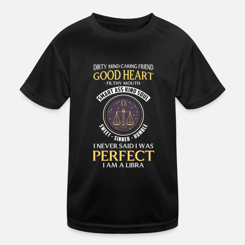 Libra Astrology Superstition Heaven Kids Functional T-Shirt
