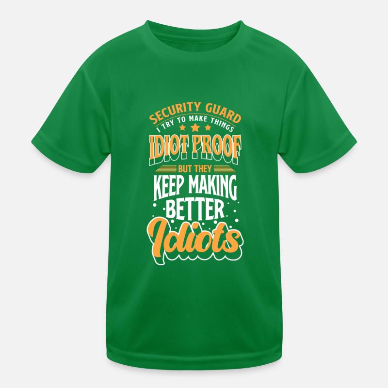 Profession de sécurité équipe de nuit T-shirt sport Enfant