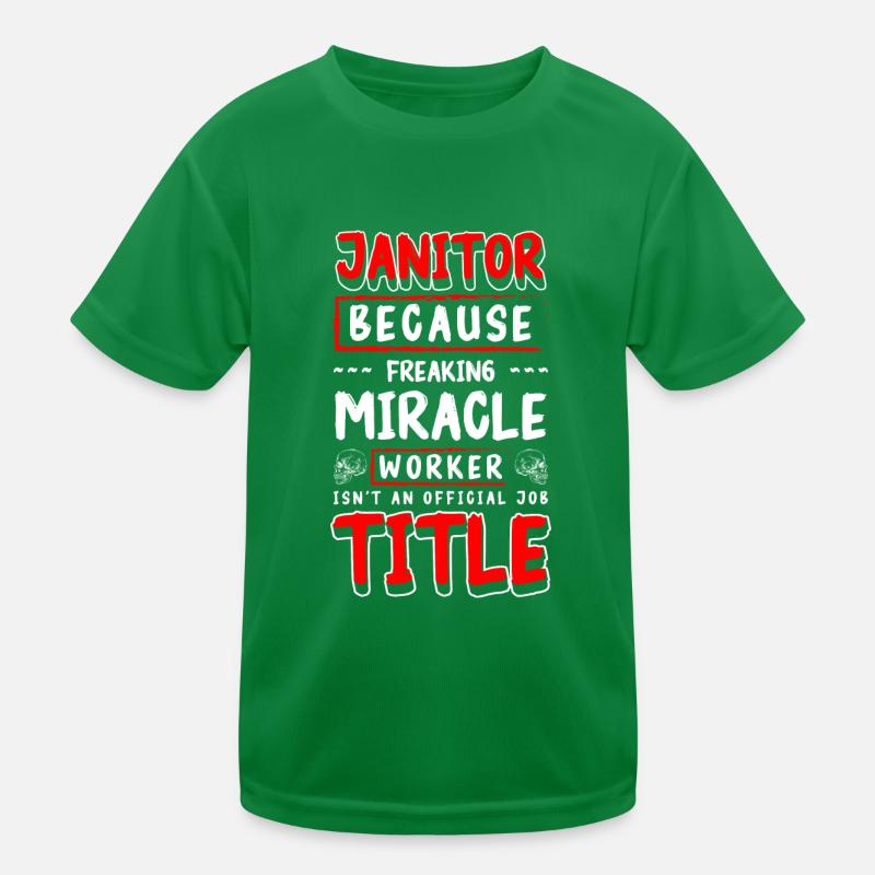 Caretaker Order & Cleanliness Cleaner Kids Functional T-Shirt