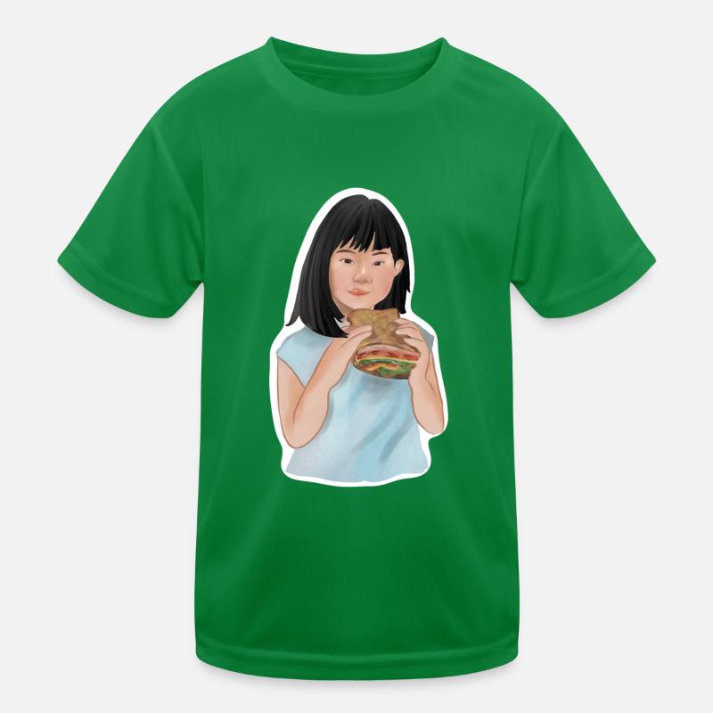 Aranja eats sandwich Kids Functional T-Shirt