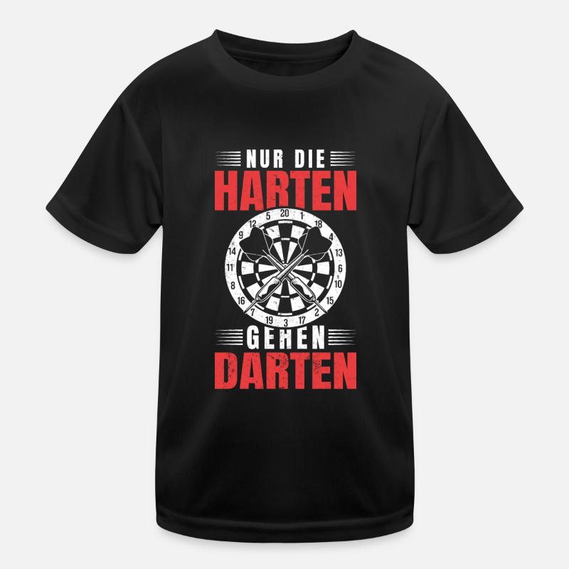 Darten Dartspieler Geschenkidee Kinder Funktions-T-Shirt