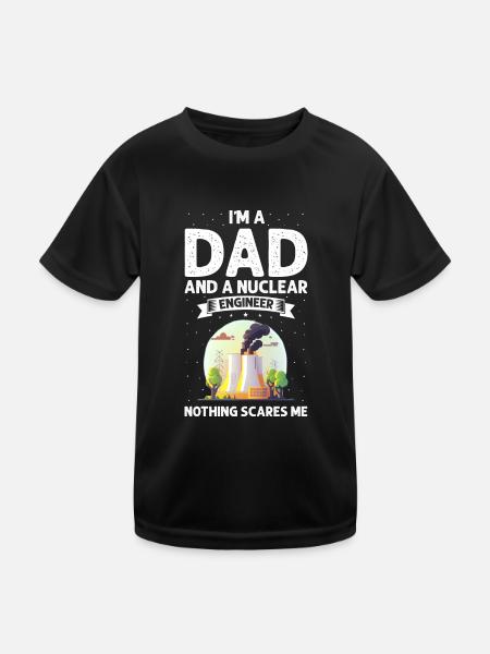 Erneuerbare Nukleare Spruch für Nukleartechnik - Kinder Funktions-T-Shirt - Schwarz - Vorne