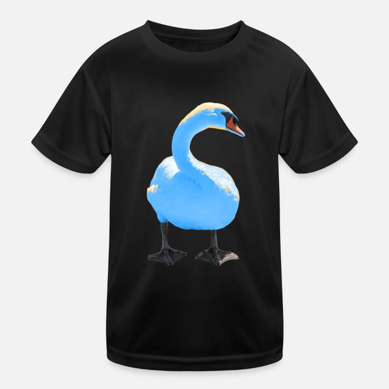 Schwan Kinder Funktions-T-Shirt
