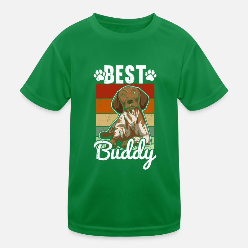 German Shorthaired Pointer Dog Kids Functional T-Shirt