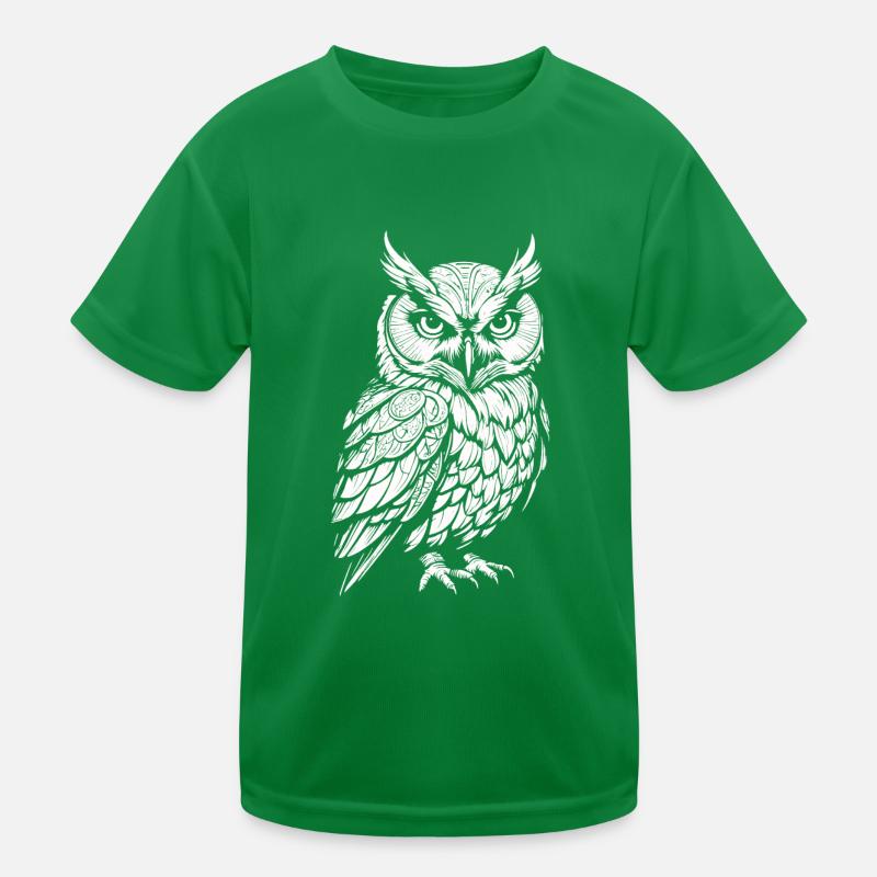 Eule Kinder Funktions-T-Shirt
