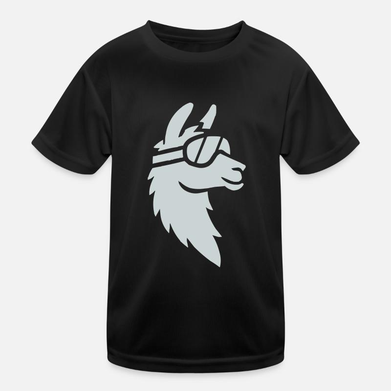 lama skibrille tier Kinder Funktions-T-Shirt
