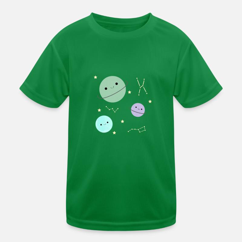 Kawaii planets Kids Functional T-Shirt