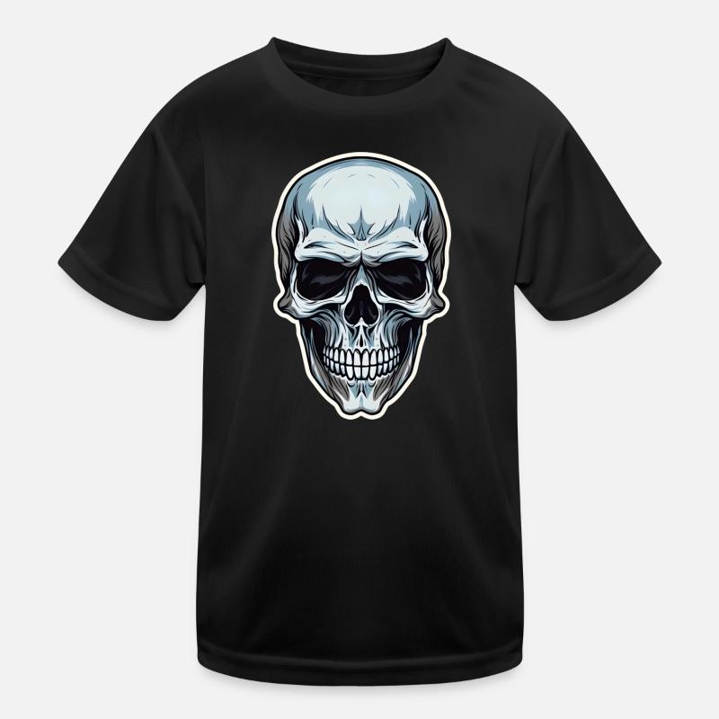 Skull Skull Skull Bone Jaw Kids Functional T-Shirt