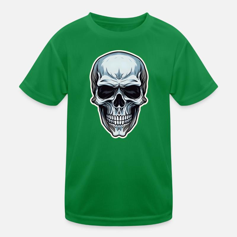 Skull Skull Skull Bone Jaw Kids Functional T-Shirt