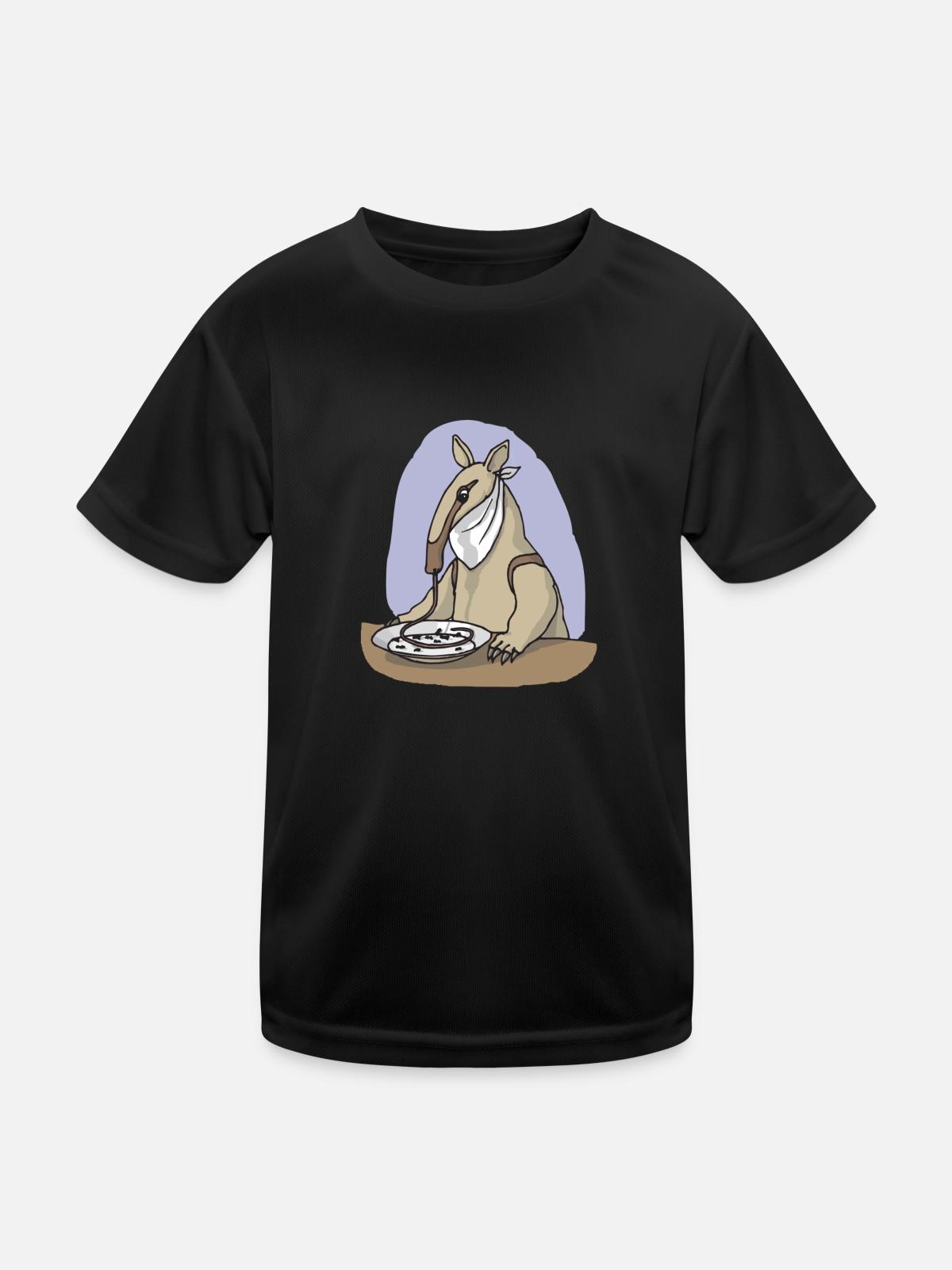 amei 79 - Kinder Funktions-T-Shirt - Schwarz - Vorne