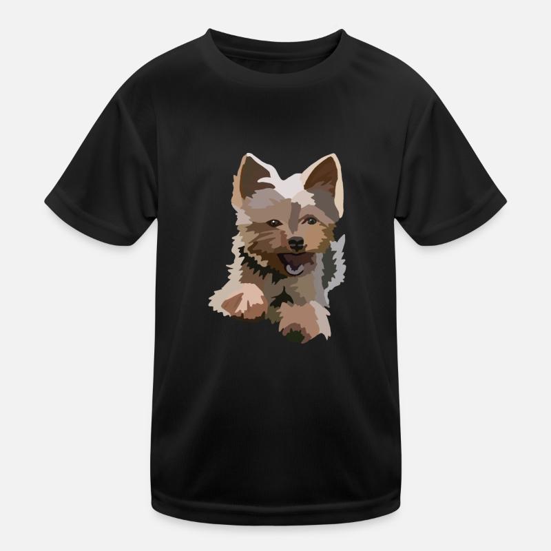 Yorkshire Terrier Yorki Kinder Funktions-T-Shirt