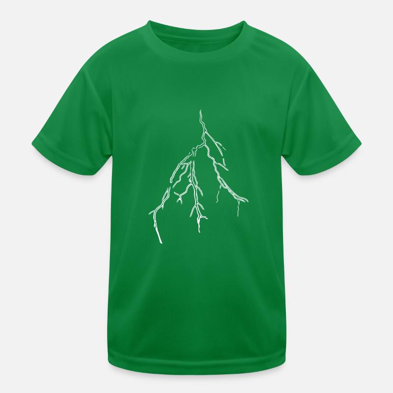 Wetter Blitz Vector Gewitterfront Kinder Funktions-T-Shirt