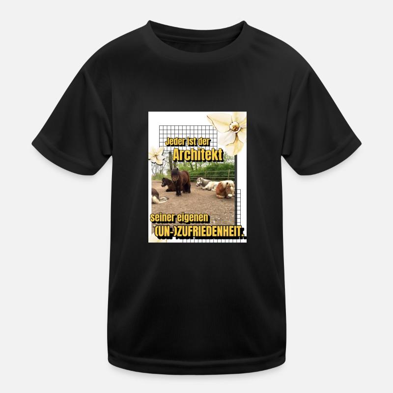 Herde Motto Kinder Funktions-T-Shirt
