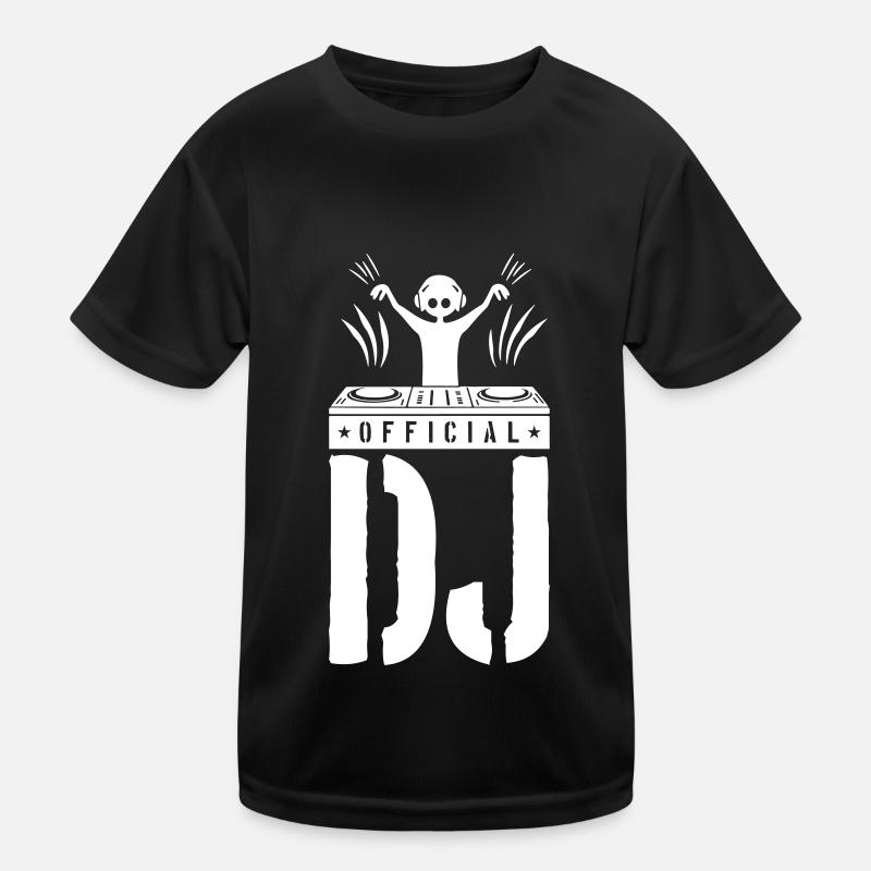 DJ Spruch Turntables Kinder Funktions-T-Shirt