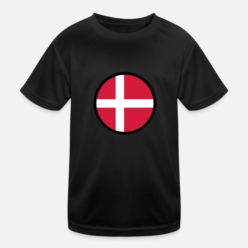 Markiert durch Dänemark Kinder Funktions-T-Shirt