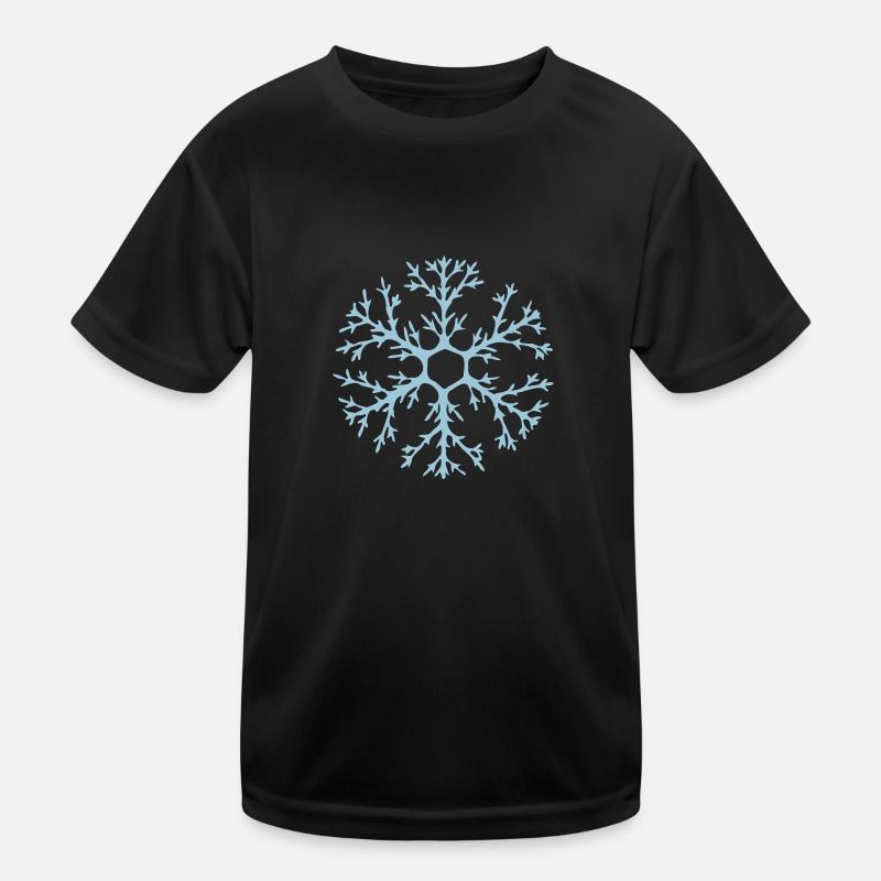 Natural snowflake with many ramifications Kids Functional T-Shirt