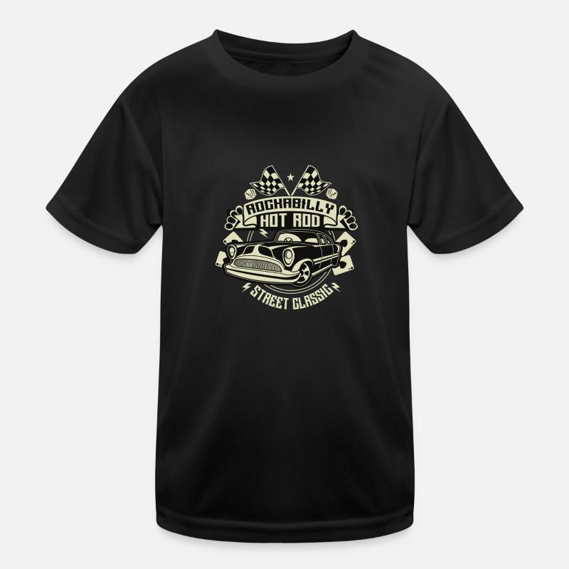 Rockabilly Hotrod Kinder Funktions-T-Shirt