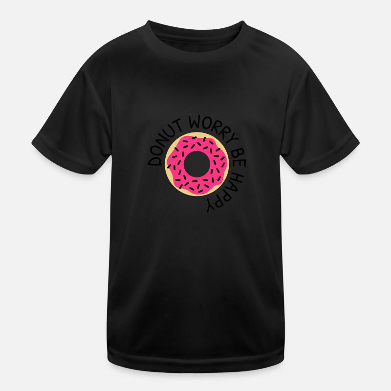 Donut worry be happy Kids Functional T-Shirt