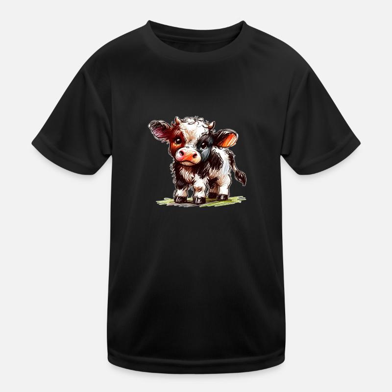 Kalb Kinder Funktions-T-Shirt