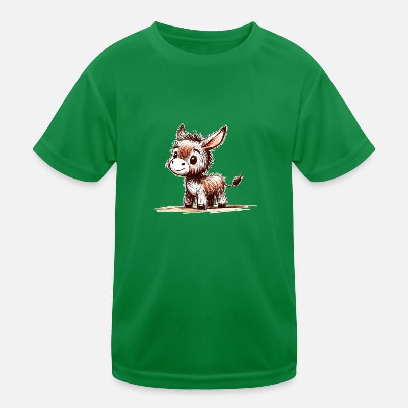 Eselchen Kinder Funktions-T-Shirt