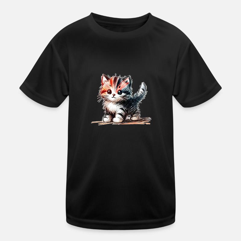 Kitten Kids Functional T-Shirt