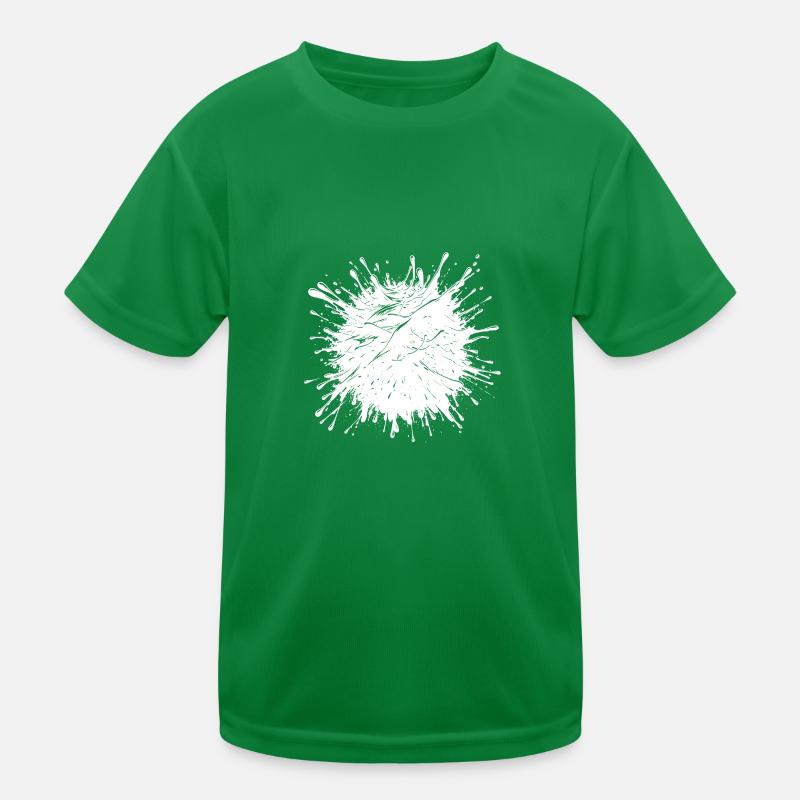 Oil drops that splash on the surface Kids Functional T-Shirt
