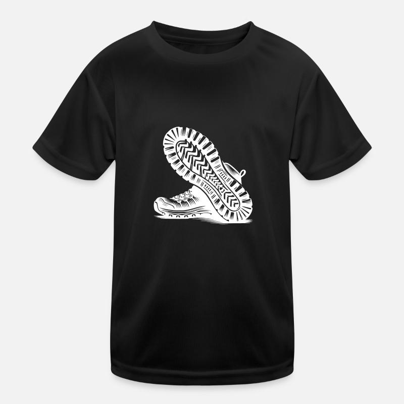 Hiking boots with deep tread Kids Functional T-Shirt