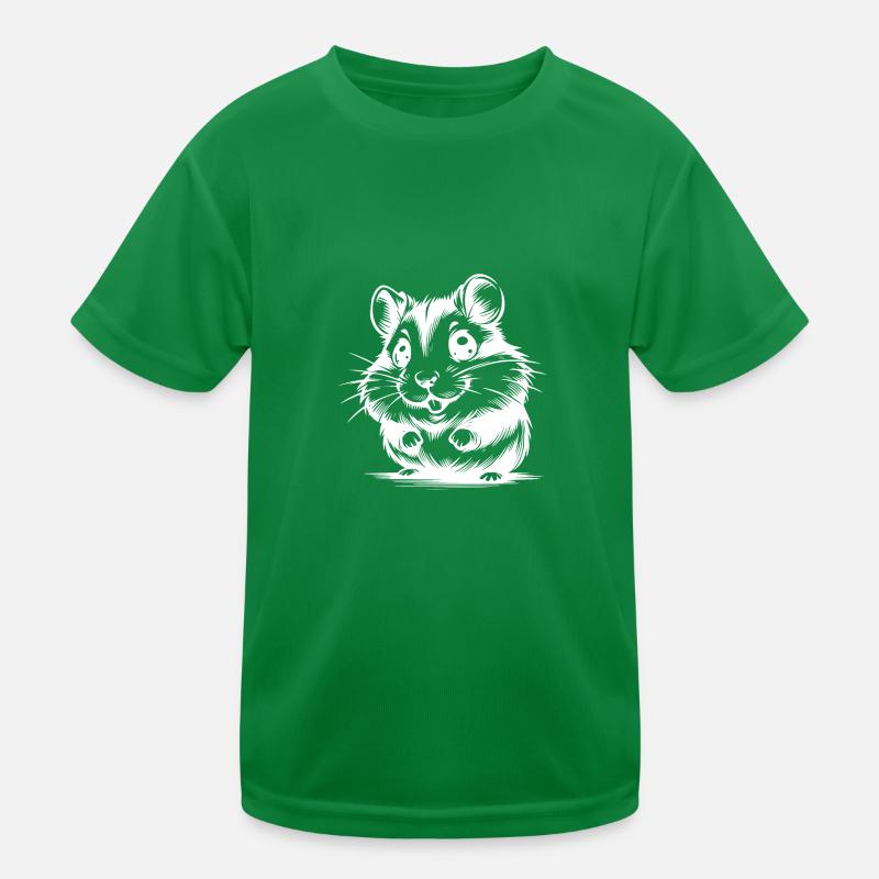 Baby Hamster Cute Kids Drawing Kids Functional T-Shirt