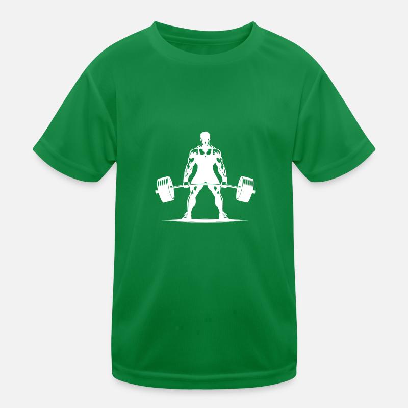 Athlète ambitieux avec barre T-shirt sport Enfant